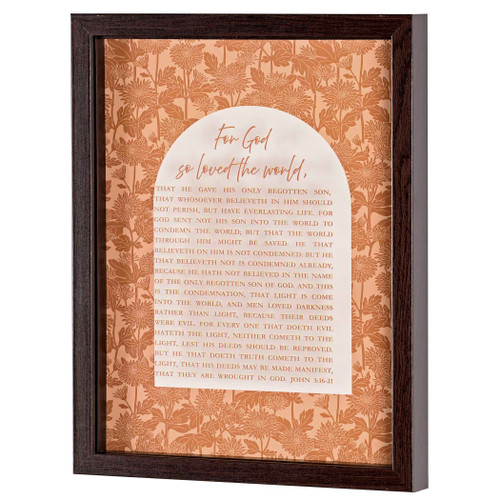 Framed Wall Art God So Loved The World