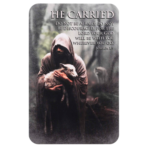 Pocketcard He Carried Joshua 1:9
