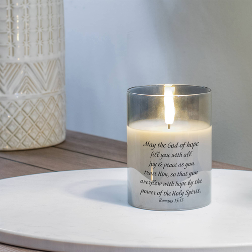 Led Candle May The God Of Hope Rom 15:13