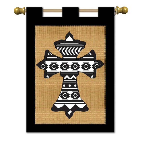 Aztec Cross Double Applaqueiue Garden