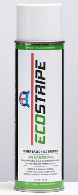 1 Shot Eco Stripe Water Based Utility Marking Paint (18oz Fluorescent Orange)