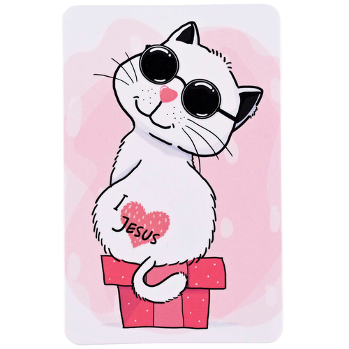 Pocketcard Cat I Love Jesus