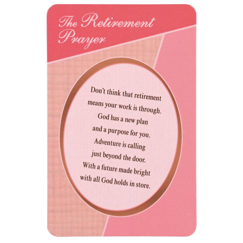 Pocketcard Retirement Prayer - Women