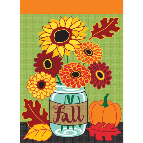 Garden Fall Mason Jars Flag