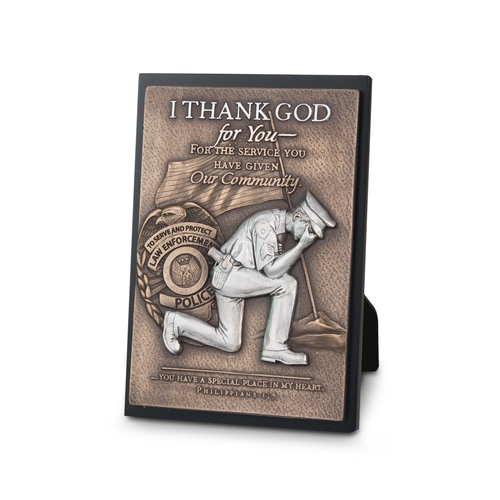 SculpturePlaque Moments Of Faith Police