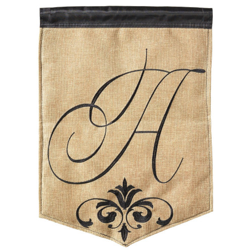 Flag Dbapp Garden Monogram A Burlap 