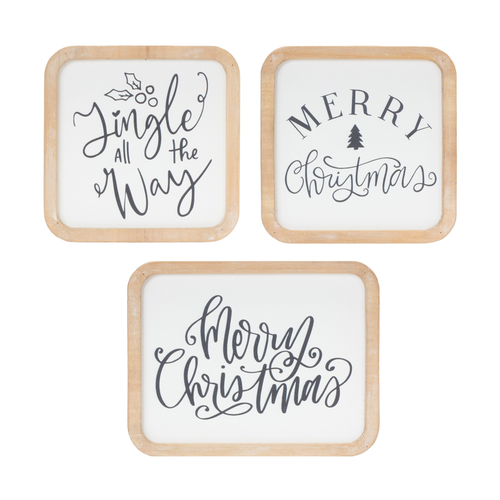 Holiday Sentiment Plaque