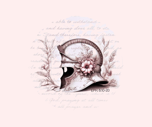 Sticker Full Feminine Armor Helmet