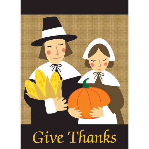 Garden Pilgrims Give Thanks Flag