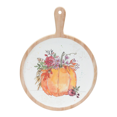 Watercolor Pumpkin Cutting Board 