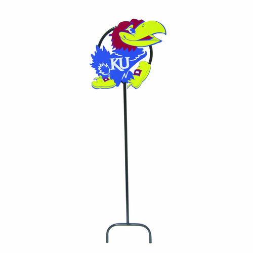 University of Kansas Jayhawk Wrought Iron Yard Decor