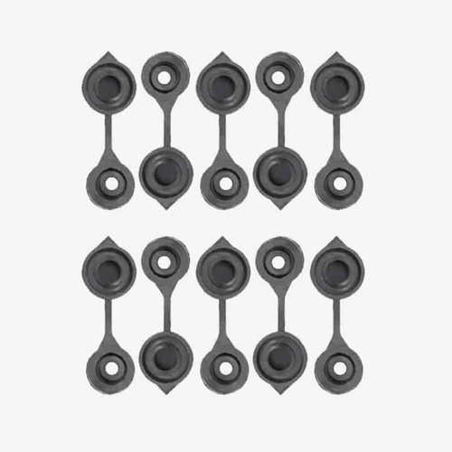 Ten Replacement Black Vent Caps Made to Fit Any Fuel / Gas / Water Can with Vent