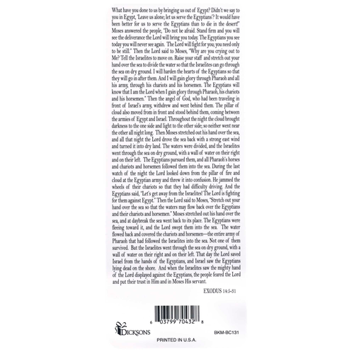 Bookcard Moses Parts The Red Sea