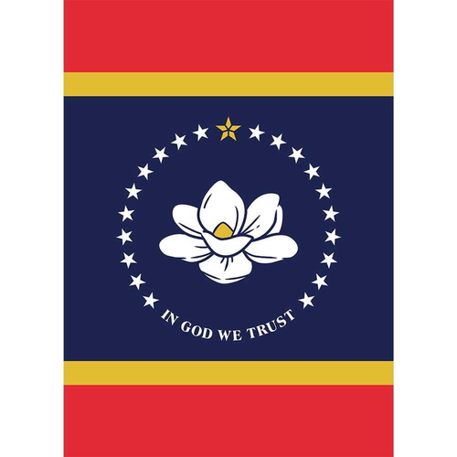 Mississippi State Flag Garden Print Flag