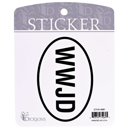 Sticker WWJD Black and White