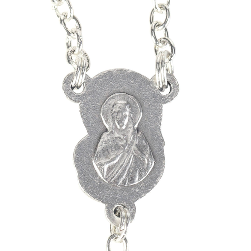 Cz Cross Draped Heart  Chain