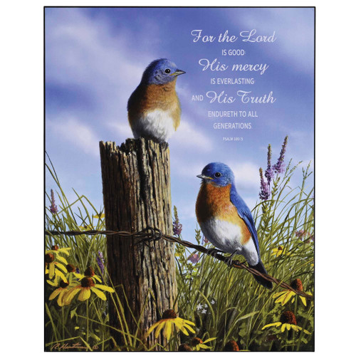Wall Plaque For The Lord Is Good 11x14