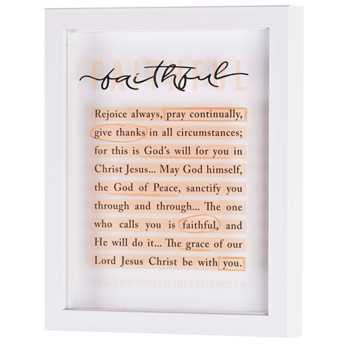 Framed Art Faithful 8X10