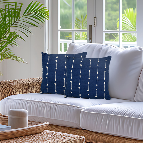 Elegant Cotton Pillow for Sofa from Parkland Collection (18" x 18")