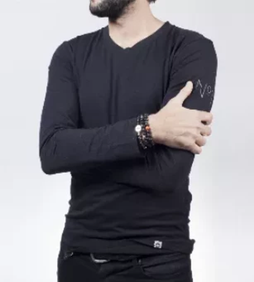 Black VITALITY Long Sleeve V-Neck