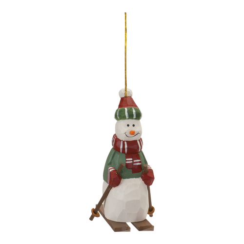 Snowman on Skis Ornament 