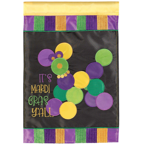 Flag Mardi Gras Bead Dog Polyester 29x42