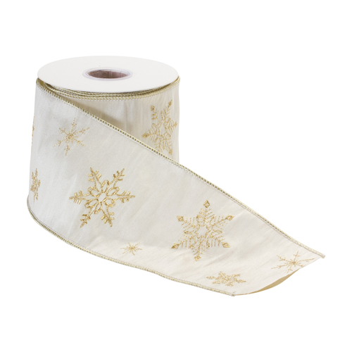 Wired Polyester Ribbon 4" x 5 yds.