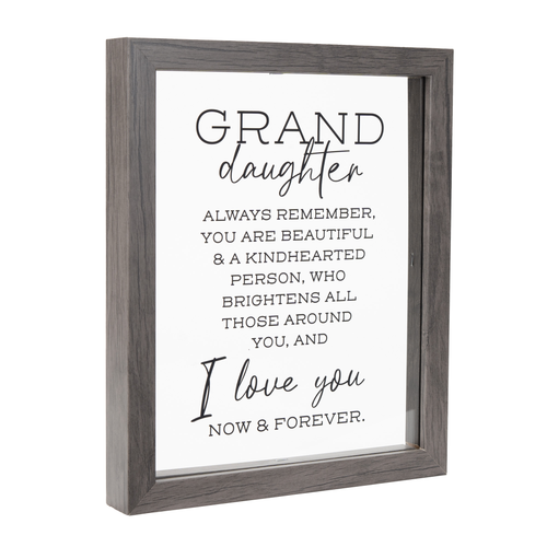 Framed Wall Art Granddaughter Remember