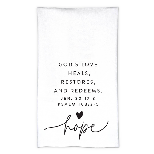 Tea Towel Hold Onto Hope Hope