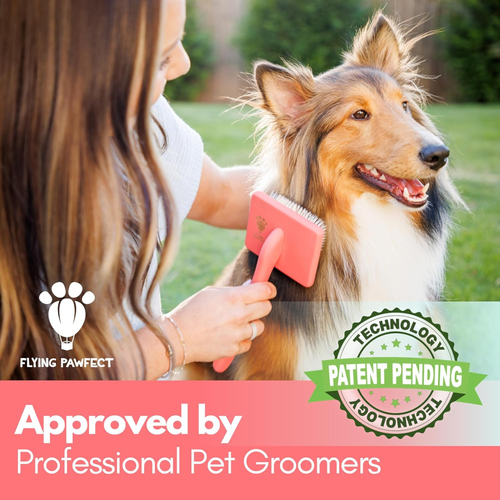 Flat Coral Pet Slicker Brush