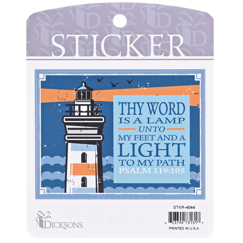 Sticker Lighthouse Your Word Is A Lamp