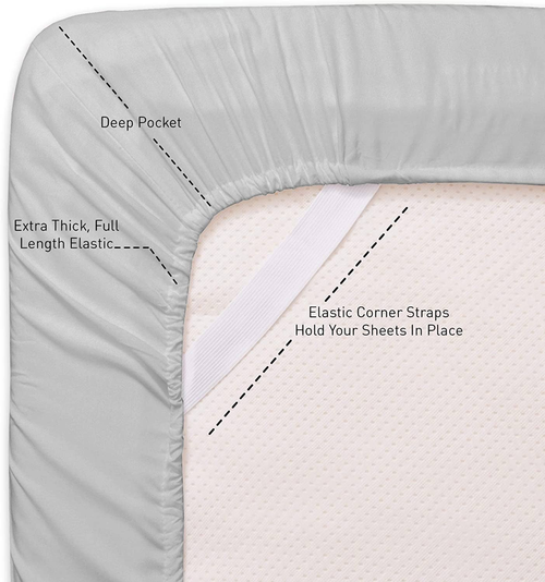 Beige 200 Embroidery Soft Cozy Sheet Set Wrinkle Resistant