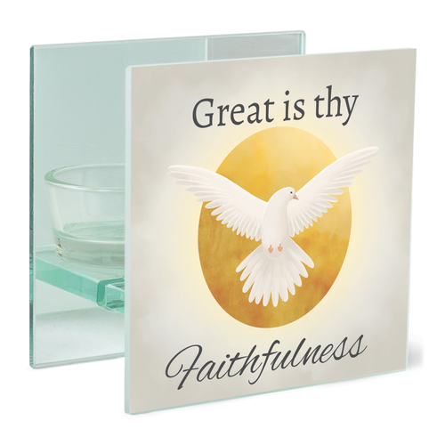 Tealight Square Great Is Faithfulness