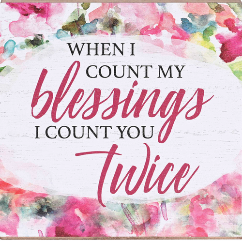 Keepsake Box I Count My Blessings 4x4