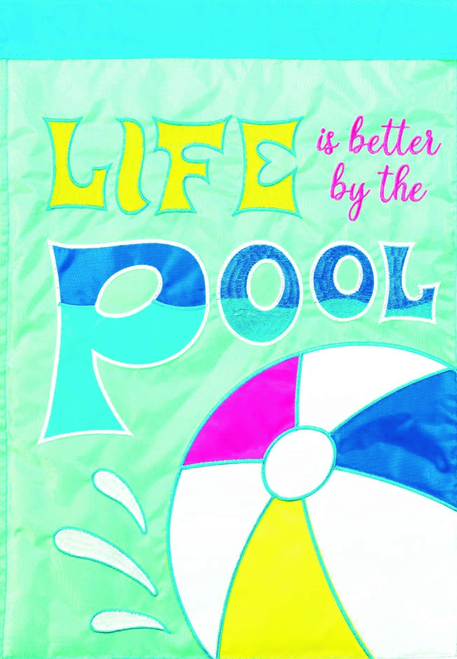 Flag Life Is Better By The Pool