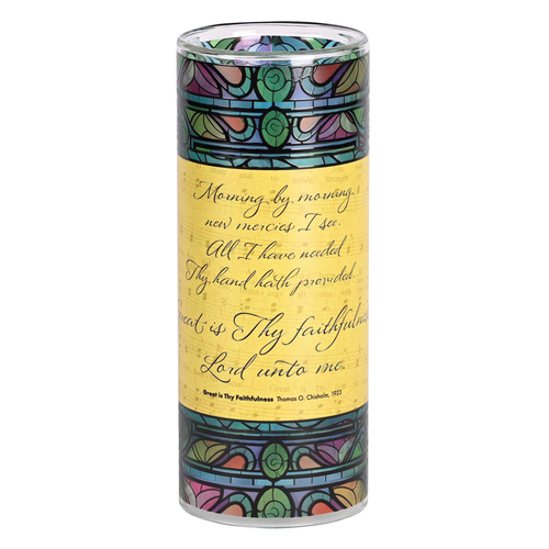 Candleholder Great Is Faithfulness 10H