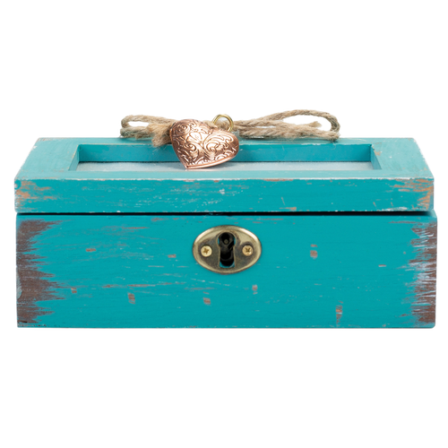 Petite Locket Music Box Masterpiece Teal