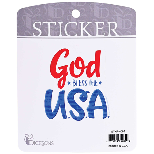 Sticker God Bless The USA