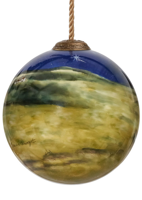 Love Angels Hand Painted Glass Ornament