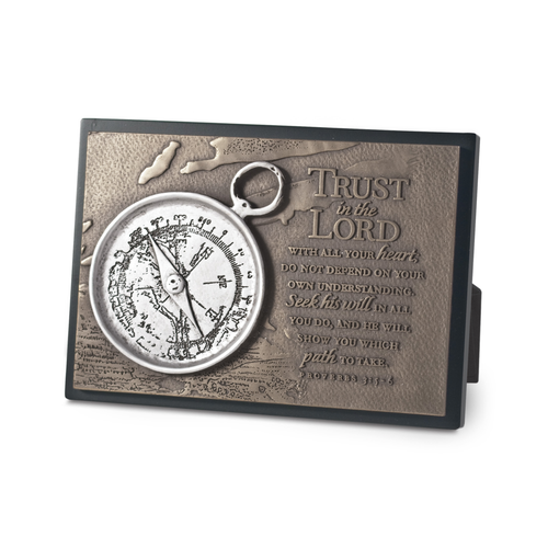 SculpturePlaque Moments Of Faith Compass