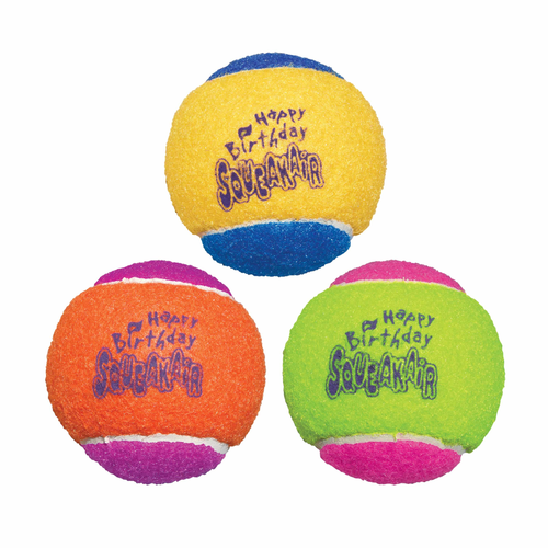 KONG SqueakAir Birthday Balls Dog Fetch Toy Medium