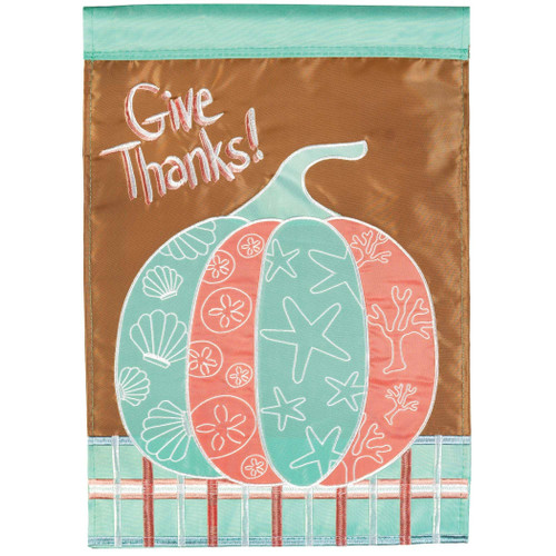 Coastal Thanksgiving Flag Poly Garden