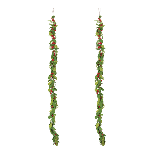 Fabric Mistletoe String Garland