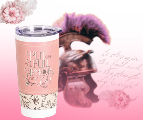 Tumbler White Full Armor Of God