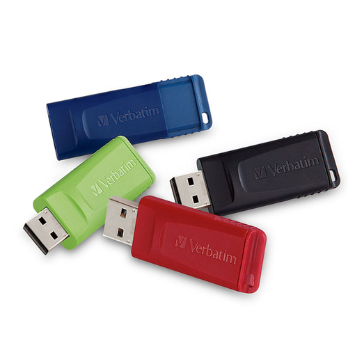 Verbatim Store 'n' Go USB Flash Drive, 99123, 16GB, , Blue, Green, Red, Black