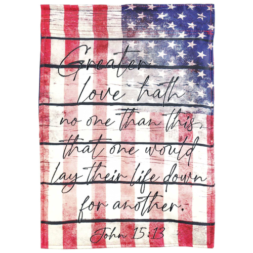 Flag Greater Love John 15:13 Garden