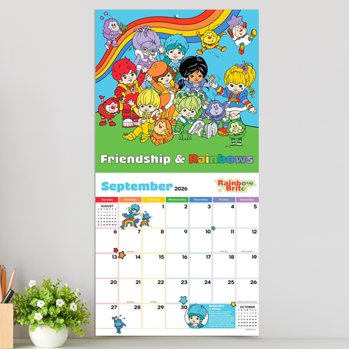 2026 Rainbow Brite Wall Calendar