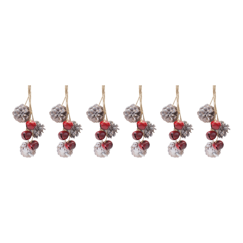 Bell and Pine Cone Drop Ornament