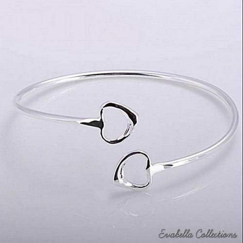 Sweet Destiny Silver Cuff Bracelet