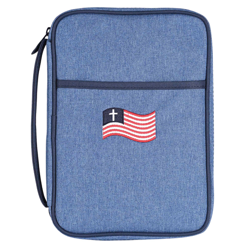 Bible Cover Denim Flag